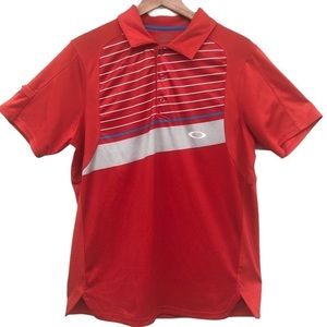 Oakley Men's Red Polo Shirt